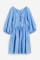 Tie-detail dress - Sky blue - Ladies | H&M IN