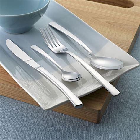 Amefa 44-Piece Premium Modern Havane Flatware Set, Silver : Amazon.in ...