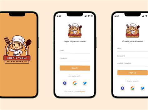 Image result for Chef App Design