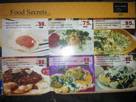 Menu at MR EGG, Navsari