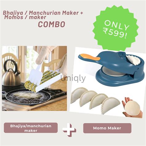 Bhajiya / Manchurian maker + Momos Maker Combo 🔥 – Uniqly