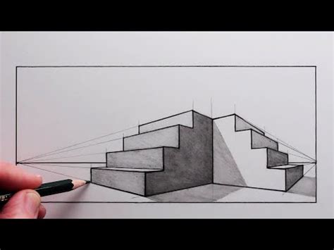 How to Draw Steps using Two-Point Perspective: Narrated Video Lecture ...