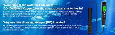 SKYKING Dissolved Oxygen Meter with ATC,Portable Dissolved Oxygen Test ...
