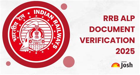 RRB ALP Document Verification 2025: Check List of Important Documents ...