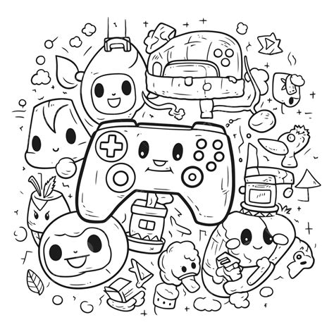 Gamer Coloring Pages Coloring Pages