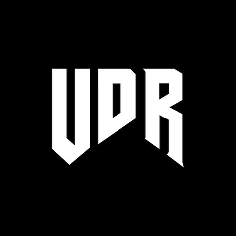 Udr letter logo design for technology company udr logo design black and ...
