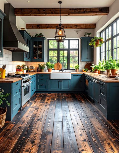 24 Black Floor Kitchen Ideas for Bold, Wipe-clean Style - Too Much Time