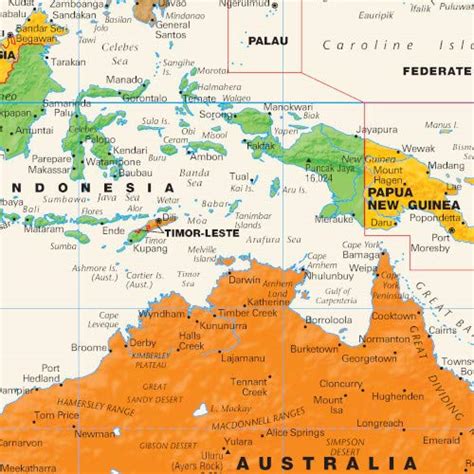 Pacific-Centered World Wall Map - 61" x 33.5" Paper: Buy Online in ...