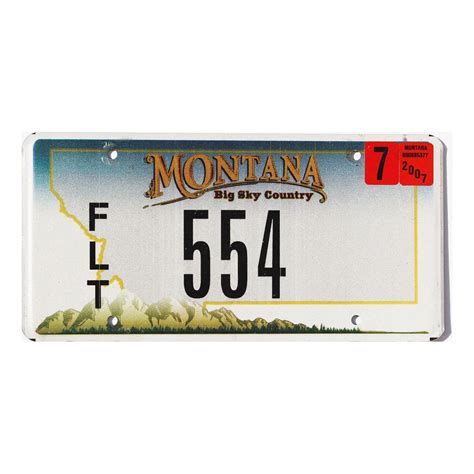 2007 Montana Fleet #554 | Real MT License Plates