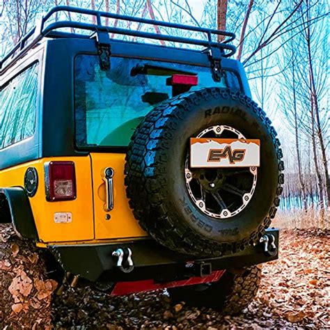 EAG Rear Spare Tire License Plate Relocation Bracket Fit for 2007-2018 ...