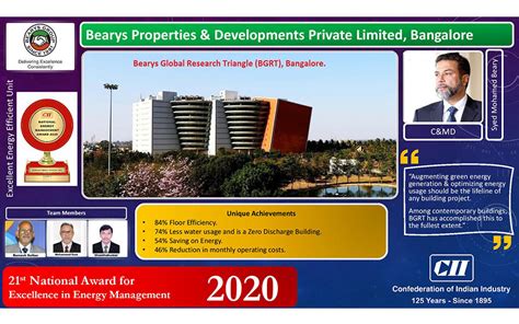 BGRT honoured with CII's 'National Excellent Energy Efficient Building ...