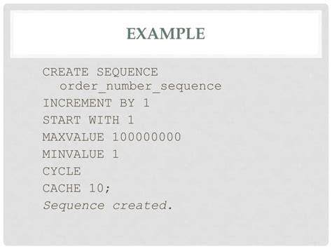 Image result for Sequence in Oracle SQL