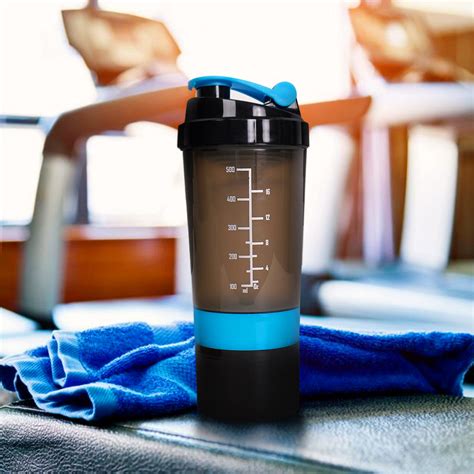 Fitaari Premium Shaker Bottle With Whey And Pill Container – fitaari