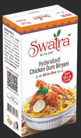 Hyderabadi Chicken Dum Biryani- WHOLE Spice Mix-80g : Just add Chicken ...