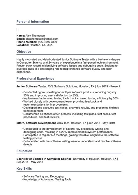 JavaScript Tester Resume 的图像结果
