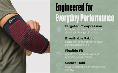 Overcmr Elbow Support for Gym | 1 Pair (Qty 2) | Tennis Elbow Support ...
