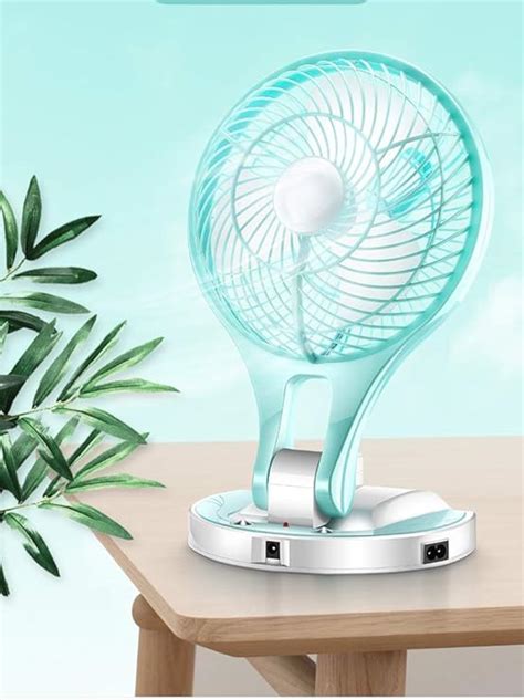 Powerful Rechargeable High Speed Table Fan with Two Mode Low and High ...