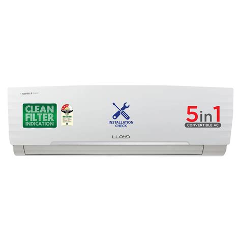 Buy LLOYD 5 in 1 Convertible 1 Ton 3 Star Inverter Split AC with Anti ...