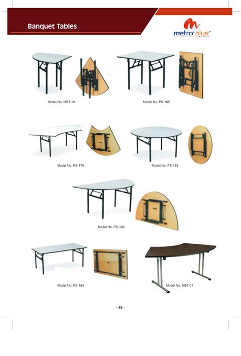 Rectangular Banquet Table Size 4FT Rectangular HDPE Folding In Half