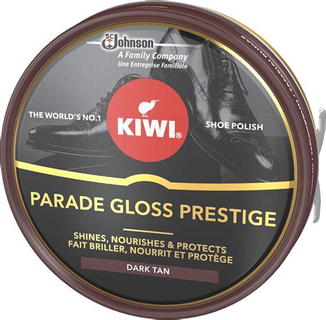 Kiwi Shoe Parade Gloss Prestige Polish Tin Dark Tan 50ml : Amazon.co.uk ...