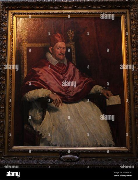 Portrait of Innocent X by Velazquez pictured at the Palazzo Doria ...