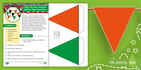 Make Your Own Kwanzaa Bendera-Style Decoration - Twinkl