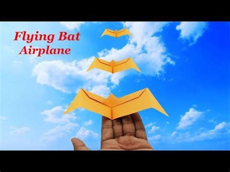 Bat Paper Airplane Tutorial 的图像结果