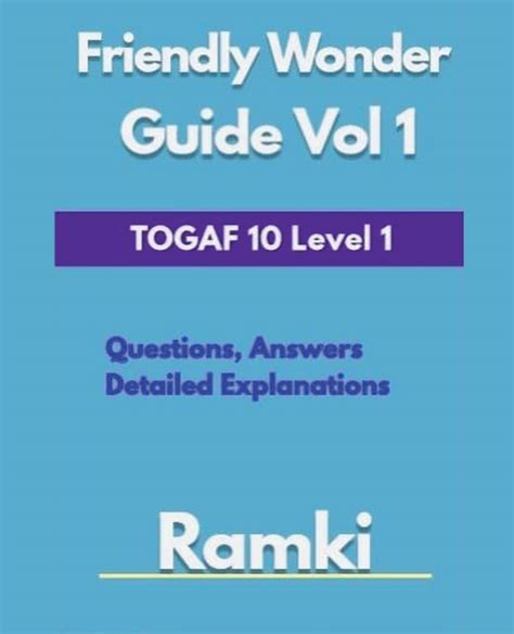 Buy TOGAF 10 Level 1 Friendly Wonder Guide Volume 1 Book Online at Low ...