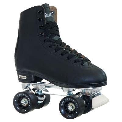 Chicago Skates Mens Deluxe Quad Roller Skates Black India | Ubuy