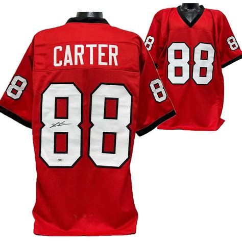 Jalen Carter Signed Custom Jersey – Red
