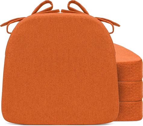 Chair Cushions for Dining Chairs, D-Shaped Seat Cushions with Removable ...