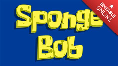Spongebob Font Spongebob Svg Spongebob Font Text