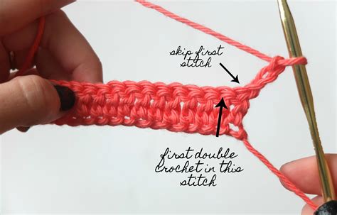 How to 1 half double crochet into the second stitch from the hook? : r ...