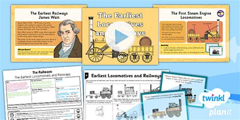 History: The Railways: The Earliest Locomotives and Railways LKS2 ...