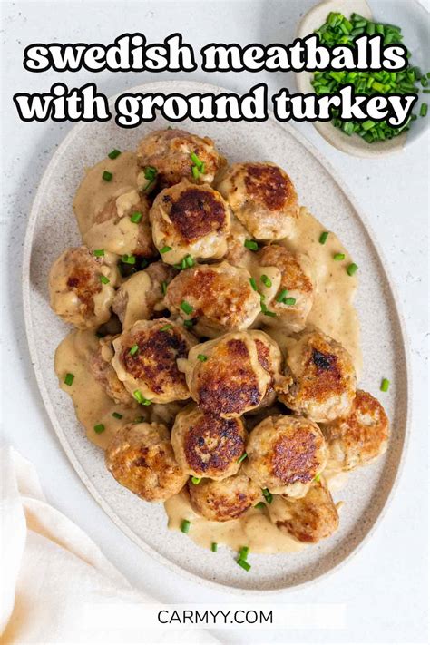 Turkey Swedish Meatballs - Carmy - Easy Healthy-ish Recipes