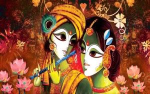 imbue Radha Krishna self adhesive vinyl painting without frame Digital ...