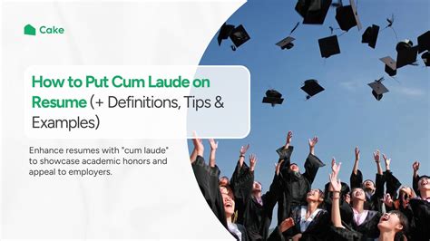 How to Put Cum Laude on Resume (+ Definitions, Tips & Examples) | CakeResume
