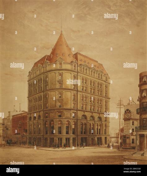 Cotton Exchange Building and Delmonico's restaurant (far right), on ...