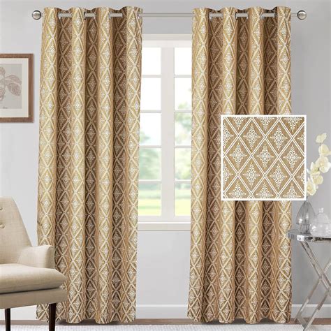 Buy Cortina Polyester Door Curtains 7 Feet 250GSM - Jacquard Printed ...