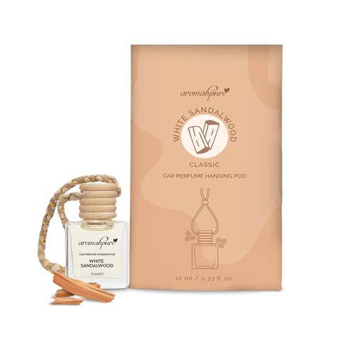 Aromahpure Premium Car Perfume Hanging Pod |10 ML |Sandalwood Fragrance ...