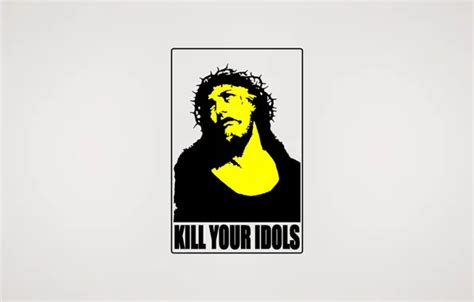 Wallpaper minimalism, kill, icon, Jesus, idol for mobile and desktop ...