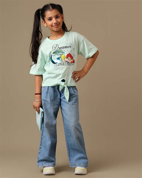 Disney Princess Printed Oversized Fit Tshirt For Girls – Kidsville
