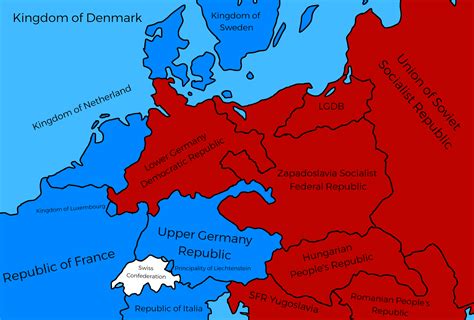 Map of Post-WW2 Europe : r/imaginarymaps