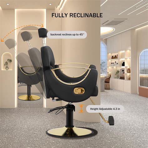 LUXMARS Barber Chair Reclining Salon Chair Hydraulic Barber India | Ubuy