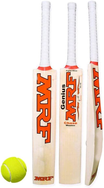 Ske Solid Popular Willow Cricket Bat with Cover for All Tennis Balls ...