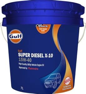 Gulf Super diesel X-10 15w 40 High Quality Utility Vehicle Engine Oil ...