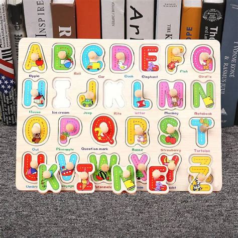 SHALAFI ABC,Wooden Learning Educational Board for Kids Alphabet ...