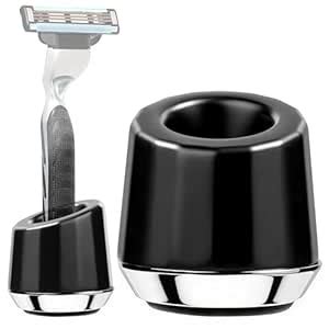 ERAVOR Men's Shaving Razor Stand Zinc Alloy Safety Razor Base Holder ...