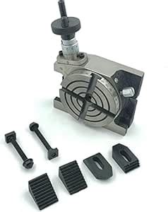 3" Inch (80 mm) Rotary Table with M6 Clamp Kit milling machine Indexing ...