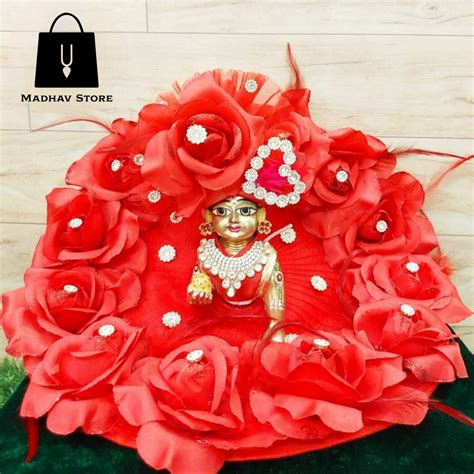 Rose flower Dress for Laddu Gopal – Madhav Store